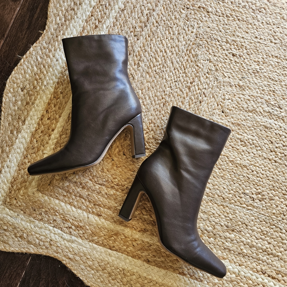 brown ankle boots